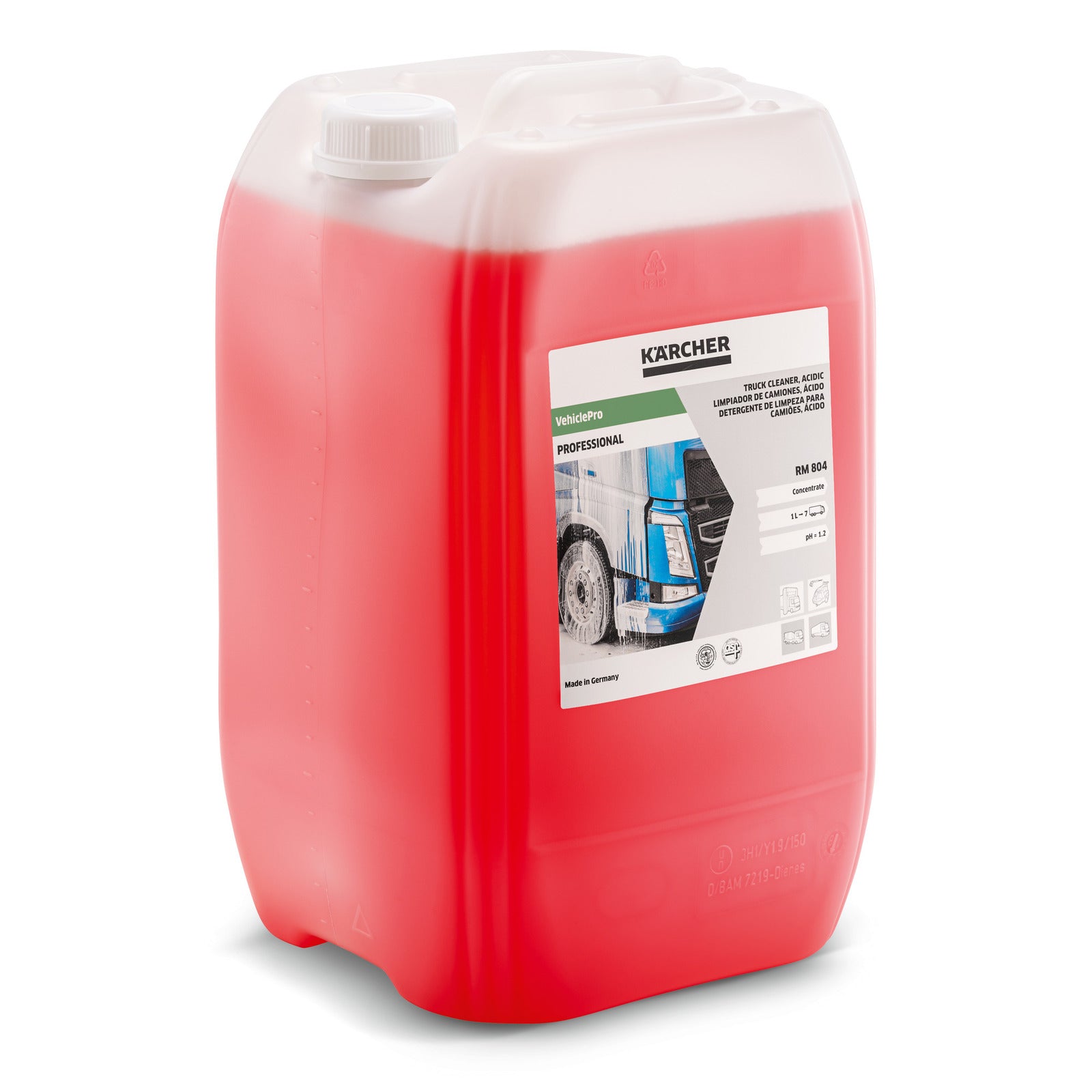 NETTOYANT POUR CAMIONS VEHICLEPRO RM 804, ACIDE, 20L
