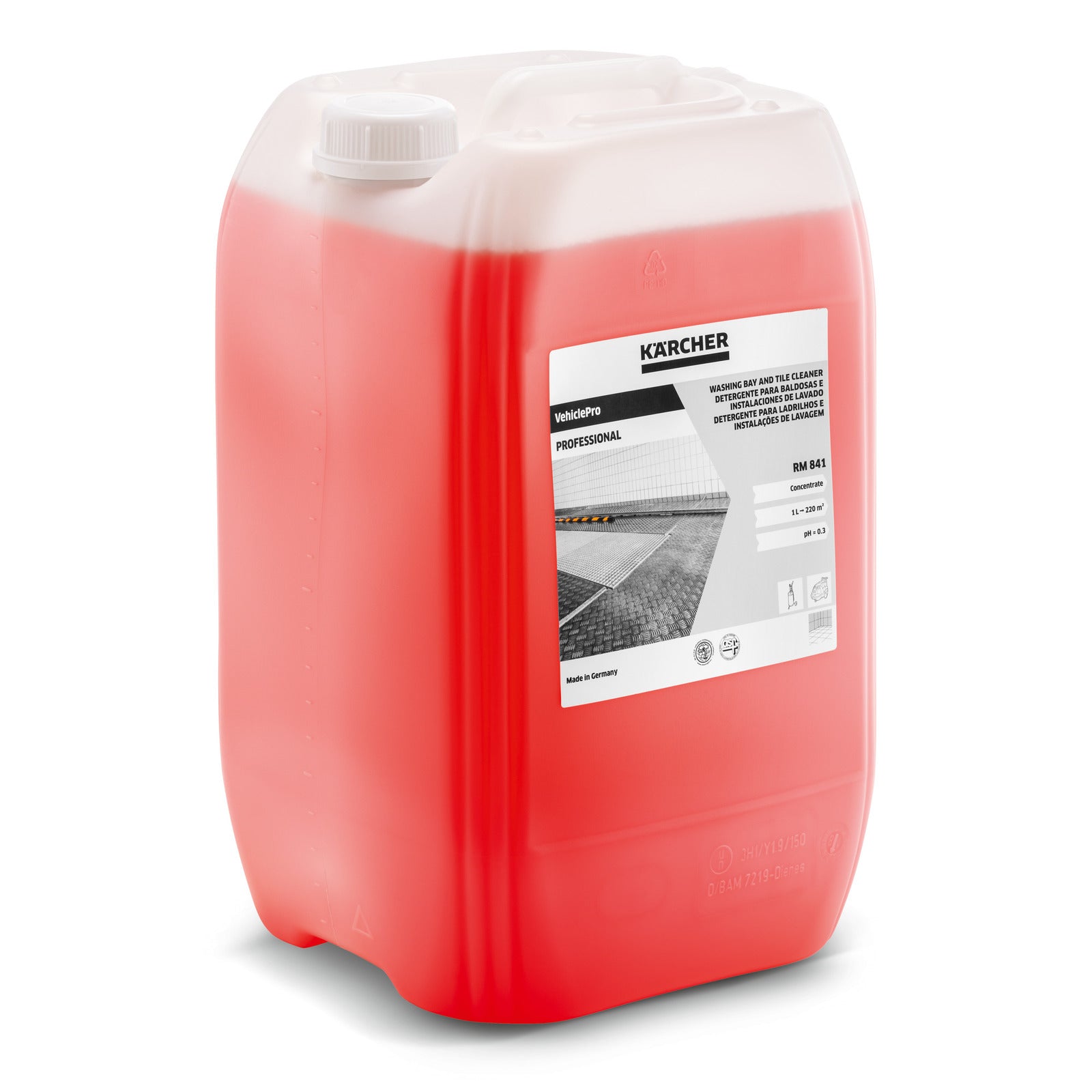 NETTOYANT HALLS DE LAVAGE ET CARRELAGES VEHICLEPRO RM 841, 20L