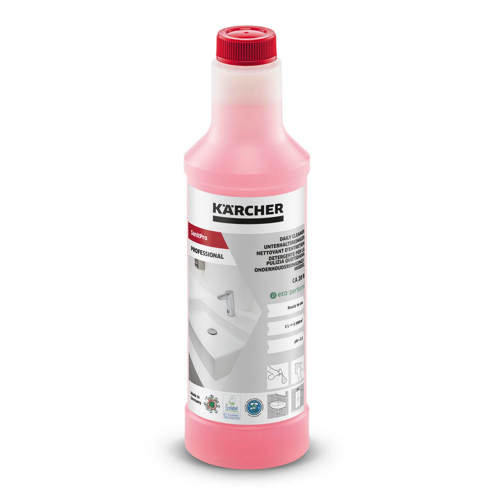 DÉTERGENT D'ENTRETIEN SANITPRO CA 20 R ECO!PERFORM, 0.5L