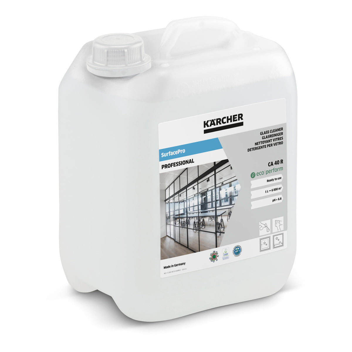 DÉTERGENT POUR VITRES SURFACEPRO CA 40 R ECO!PERFORM, 5L