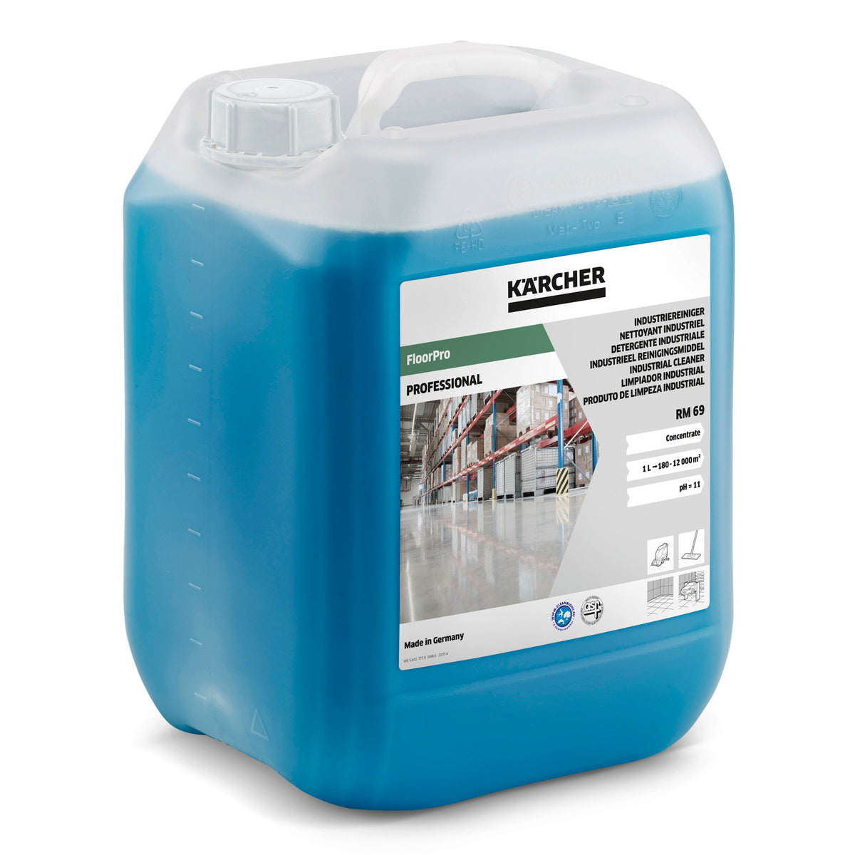 DÉTERGENT INDUSTRIEL FLOORPRO RM 69, 10L