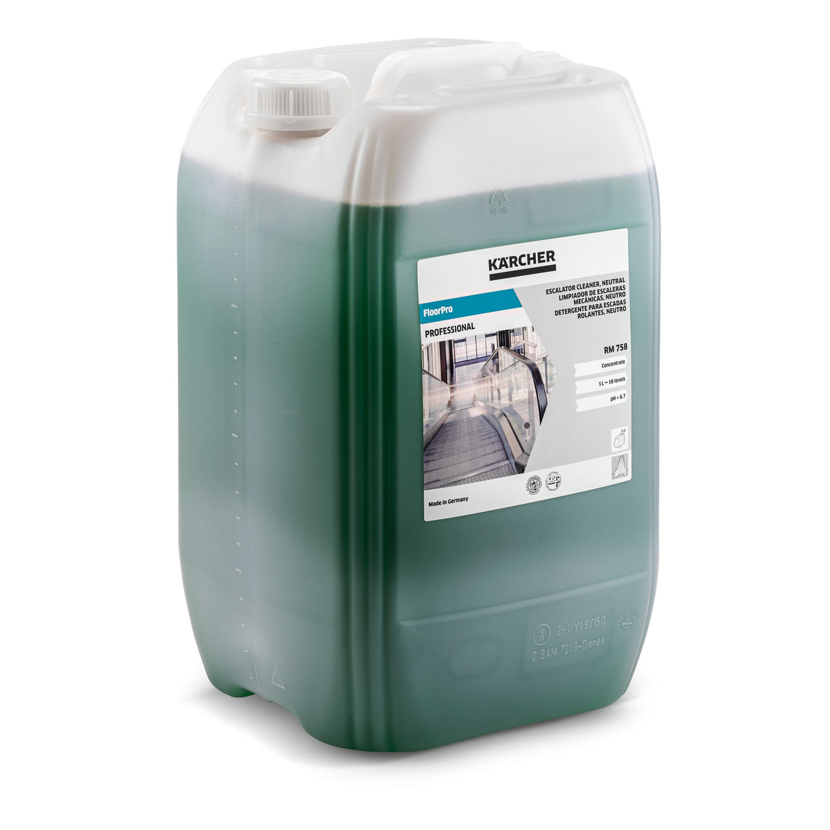 NETTOYANT POUR ESCALATORS FLOORPRO RM 758, NEUTRE, 20L
