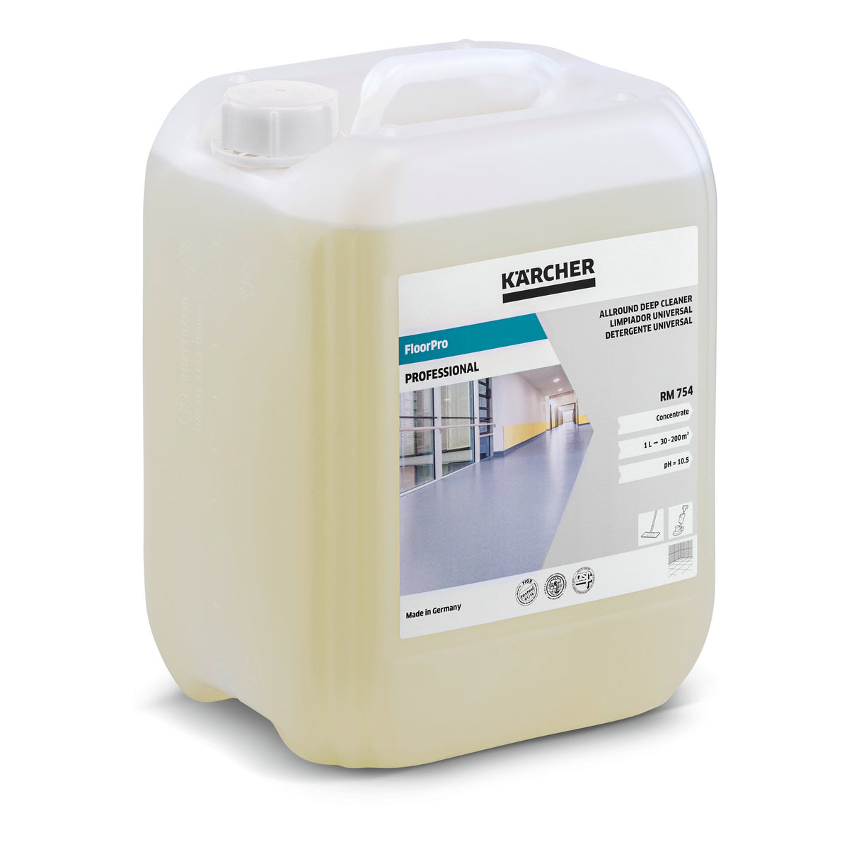 DÉTERGENT EN PROFONDEUR UNIVERSEL FLOORPRO RM 754, 10L